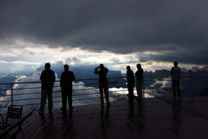 Abendstimmung auf dem Rifugio Lagazuoi